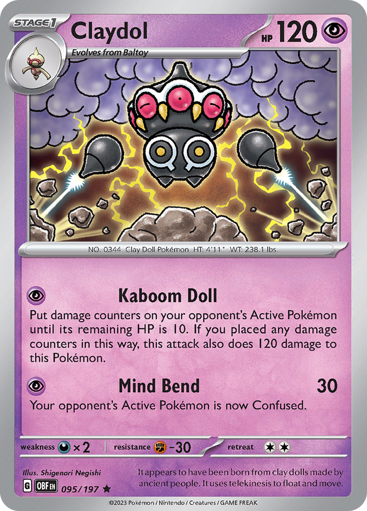 Claydol (095/197) [Scarlet & Violet: Obsidian Flames]