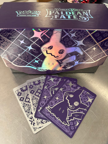 EMPTY Pokemon Scarlet & Violet: Paldean Fates Elite Trainer Box & Dividers - Mimikyu