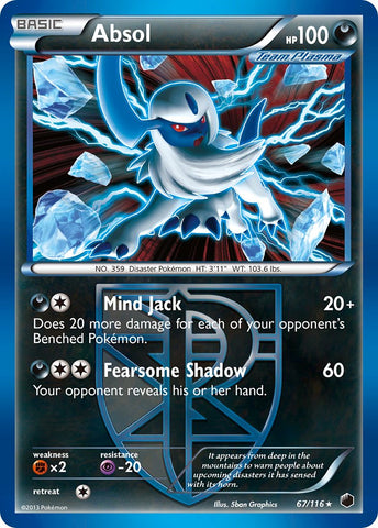 Absol (67/116) (Moltres Legendary Battle Deck) (Theme Deck Exclusive) [Black & White: Plasma Freeze]